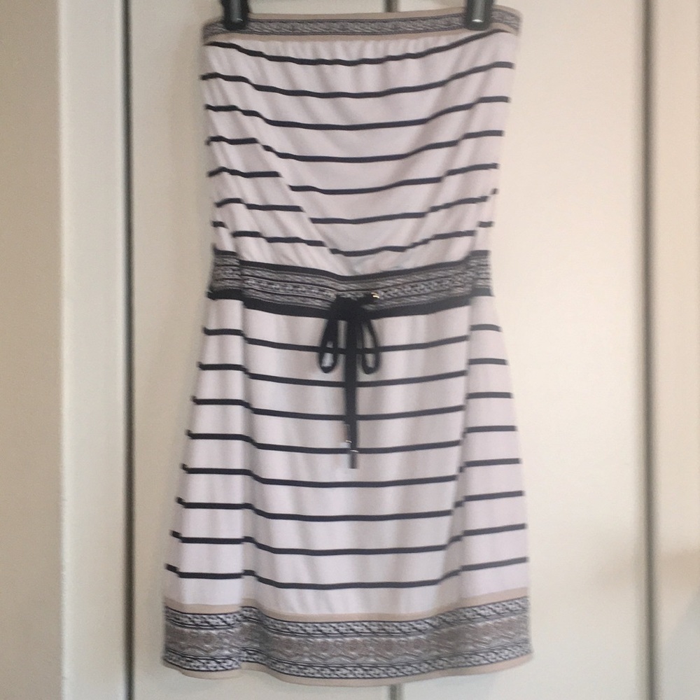 WHBM - NWT - Summer/Spring Striped Strapless Dress
